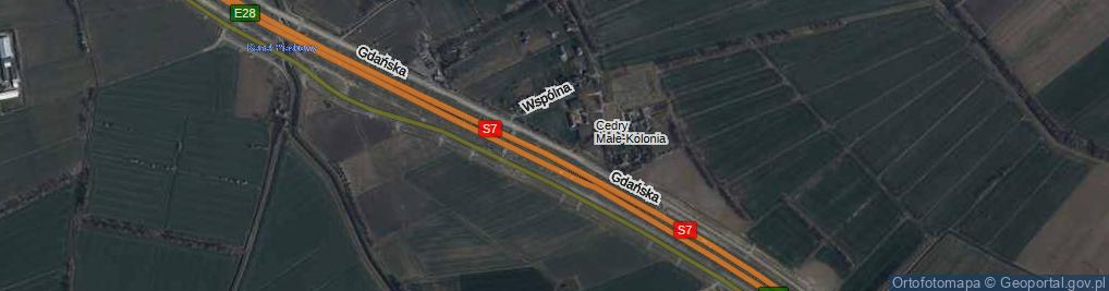 Zdjęcie satelitarne Gdańska ul.